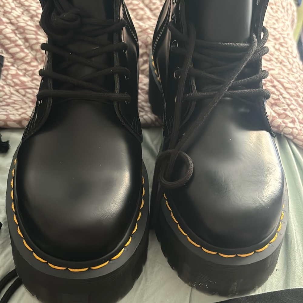Dr. Martens Jadon Hi Platform Polished Smooth Leather